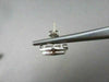 ESTATE WIDE .65CT PRINCESS CUT DIAMOND 14KT WHITE GOLD SQUARE STUD EARRINGS #743