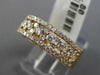 ESTATE WIDE .80CT DIAMOND 14KT ROSE GOLD 3D ETOILE WEDDING ANNIVERSARY RING 6mm