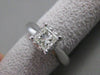 ESTATE 1.01CT PRINCESS DIAMOND PLATINUM SOLITAIRE ENGAGEMENT RING 5MM #18224