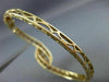 ANTIQUE WIDE 4.0CT AAA SAPPHIRE 14KT YELLOW GOLD FILIGREE BANGLE BRACELET 21259
