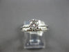 .65CT DIAMOND 14KT WHITE GOLD 3D ROUND & BAGUETTE ENGAGEMENT WEDDING RING SET
