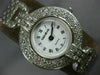 LARGE GENEVE 1.80CT DIAMOND 14KT WHITE GOLD ROUND ROMAN NUMERAL WATCH #2304