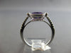 1.28CT DIAMOND & AAA AMETHYST 14KT WHITE GOLD 3D OVAL & ROUND FILIGREE LOVE RING