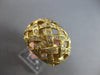 LARGE .90CT DIAMOND 14KT YELLOW GOLD 3D MULTI ROW CRISS CROSS ANNIVERSARY RING