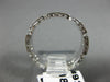 ANTIQUE WIDE .35CT DIAMOND 18KT WHITE GOLD 3D FILIGREE SQUARE ETERNITY RING 9253