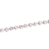 ESTATE 2.93CT DIAMOND 18KT WHITE GOLD 3D CLASSIC 3 PRONG TENNIS BRACELET