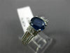 ESTATE 2.24CT DIAMOND & SAPPHIRE 14KT WHITE GOLD FILIGREE ENGAGEMENT RING #2876