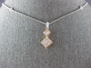 .93CT WHITE & PINK DIAMOND 18KT WHITE & ROSE GOLD BY THE YARD JOURNEY NECKLACE