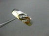 ESTATE .25CT DIAMOND 14KT TWO TONE GOLD DOUBLE SIDED GYPSY MENS RING #10288