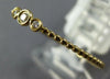 ESTATE SMALL .03CT DIAMOND 18KT YELLOW GOLD 3D CLASSIC 3 STONE BEADED FUN RING