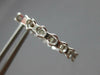 ESTATE .95CT DIAMOND 18KT WHITE GOLD 3D INSIDE OUT HUGGIE HOOP HANGING EARRINGS