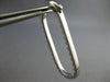 ESTATE LARGE 1.52CT DIAMOND 14K WHITE GOLD INSIDE OUT RECTANGULAR HOOP HANGING EARRINGS