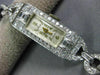 ANTIQUE CHOISI 1.0CT OLD MINE DIAMOND PLATINUM 3D CLASSIC RECTANGULAR WATCH 2218