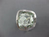 ESTATE LARGE 11.92CT AAA GREEN AMETHYST 14KT WHITE GOLD 3D HANDCRAFTED FUN RING