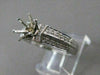 ESTATE .49CTW DIAMOND 14KT WHITE GOLD RING SEMI MOUNT ENGAGEMENT SETTING #20933