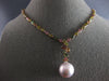 14.85CT DIAMOND & AAA TOURMALINE AAA PINK SOUTH SEA PEARL 18K ROSE GOLD NECKLACE