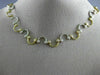ESTATE 1.70CT DIAMOND 14K WHITE & YELLOW GOLD CLASSIC BEZEL WAVY NECKLACE 3283