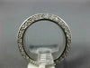WIDE 2.7CT DIAMOND 14K WHITE GOLD ROUND 3D ETERNITY WEDDING ANNIVERSARY RING 990