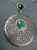 ESTATE LARGE 1.02CT DIAMOND & MULTI GEM 14KT TWO TONE GOLD BY THE YARD PENDANT