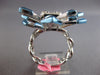 EXTRA LARGE 2.29CT DIAMOND & BLUE ENAMEL 18KT WHITE GOLD SUNBURST COCKTAIL RING