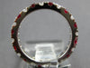ESTATE 1.39CT DIAMOND & AAA RUBY 18KT WHITE GOLD 2.5mm ETERNITY ANNIVERSARY RING