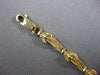 ESTATE MULTI COLOR ENAMEL 14K YELLOW GOLD 3D CLASSIC SLIPPER FUN BRACELET #27917