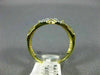 ESTATE WIDE .15CT DIAMOND 14KT YELLOW GOLD 3D CLASSIC TRIPLE X LOVE RING #2790
