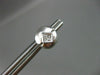 ESTATE .45CT PRINCESS DIAMOND 14KT WHITE GOLD ROUND STUD EARRINGS VERY CUTE 6657