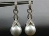 .77CT DIAMOND & AAA SOUTH SEA PEARL 18KT WHITE GOLD MULTI LEAF HANGING EARRINGS