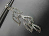 ESTATE LONG 1.08CT DIAMOND 18KT WHITE GOLD 3D MULTI LEAF ETOILE HANGING EARRINGS