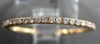 ESTATE .29CT DIAMOND 18KT ROSE GOLD 1MM ROUND ETERNITY WEDDING ANNIVERSARY RING