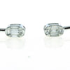 .31CT DIAMOND 18KT WHITE GOLD BAGUETTE DOUBLE OVAL FLEXIBLE FUN BANGLE BRACELET