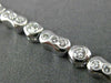 ESTATE 1.79CT DIAMOND 14KT WHITE GOLD PAST PRESENT FUTURE ETOILE BRACELET #18270