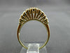 ESTATE LARGE 1.50CT EMERALD CUT DIAMOND 14KT YELLOW GOLD BAND RING VVS #21572