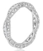 .57CT DIAMOND 18K WHITE GOLD ROUND FILIGREE MARQUISE SHAPE ETERNITY WEDDING RING