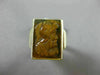 ANTIQUE LARGE BROWN CARNELIAN 14KT YELLOW GOLD 3D RECTANGULAR ROMAN SOLDIER RING