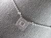 .35CT DIAMOND 14KT WHITE GOLD ROUND & PRINCESS SQUARE BY THE YARD LOVE NECKLACE