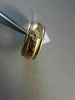 ANTIQUE WIDE ROUND .32CTW RUBY DIAMOND 14KT TWO TONE COCKTAIL WEDDING RING