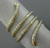 ESTATE LARGE .72CT DIAMOND 14KT YELLOW GOLD 3D MULTI ROW WAVE SNAKE SWIRL RING