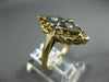 ANTIQUE .14CT DIAMOND 14K WHITE & YELLOW GOLD CLASSIC HEART FILIGREE RING #21032