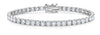 ESTATE LARGE 10.08CT DIAMOND 18KT WHITE GOLD 3D CLASSIC TENNIS BRACELET