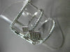 ESTATE LARGE .54CT DIAMOND 14KT WHITE GOLD 3D MULTI ROW DIAMOND SHAPE FUN RING
