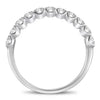 .75CT DIAMOND 14K WHITE GOLD CLASSIC ROUND 11 STONE SHARE PRONG ANNIVERSARY RING