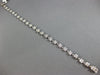 3.20CT DIAMOND 14KT WHITE GOLD 3D FLOWER BUTTERFLY CLASSIC TENNIS BRACELET #1473