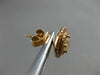 ESTATE 1.4CT PINK & FANCY YELLOW DIAMOND 18K ROSE GOLD DOUBLE HALO STUD EARRINGS