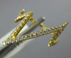 ESTATE WIDE .43CT DIAMOND 18KT YELLOW GOLD 3D CLASSIC ZIG ZAG FUN RING