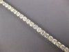 ESTATE EXTRA LARGE 22.46CT DIAMOND 14KT WHITE GOLD CLASSIC ROUND TENNIS BRACELET