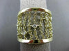 ESTATE WIDE .16CT DIAMOND 14K YELLOW GOLD DIAMOND BY THE YARD FLEXIBLE LOVE RING