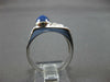 ESTATE WIDE 2.2CT DIAMOND & AAA STAR SAPPHIRE 14KT WHITE GOLD OVAL & ROUND RING