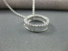 ESTATE .70CTW DIAMOND OPEN CIRCLE OF LOVE 14KT WHITE GOLD PENDANT F/G VS #17087